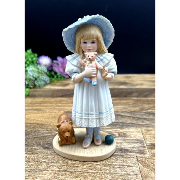 1990 Jan Hagara Limited Edition Shelley & Bear 6" Figurine S20606 #1241 - Picture 2 of 8